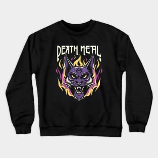 Death Metal Satanic Baphomet Cat Crewneck Sweatshirt